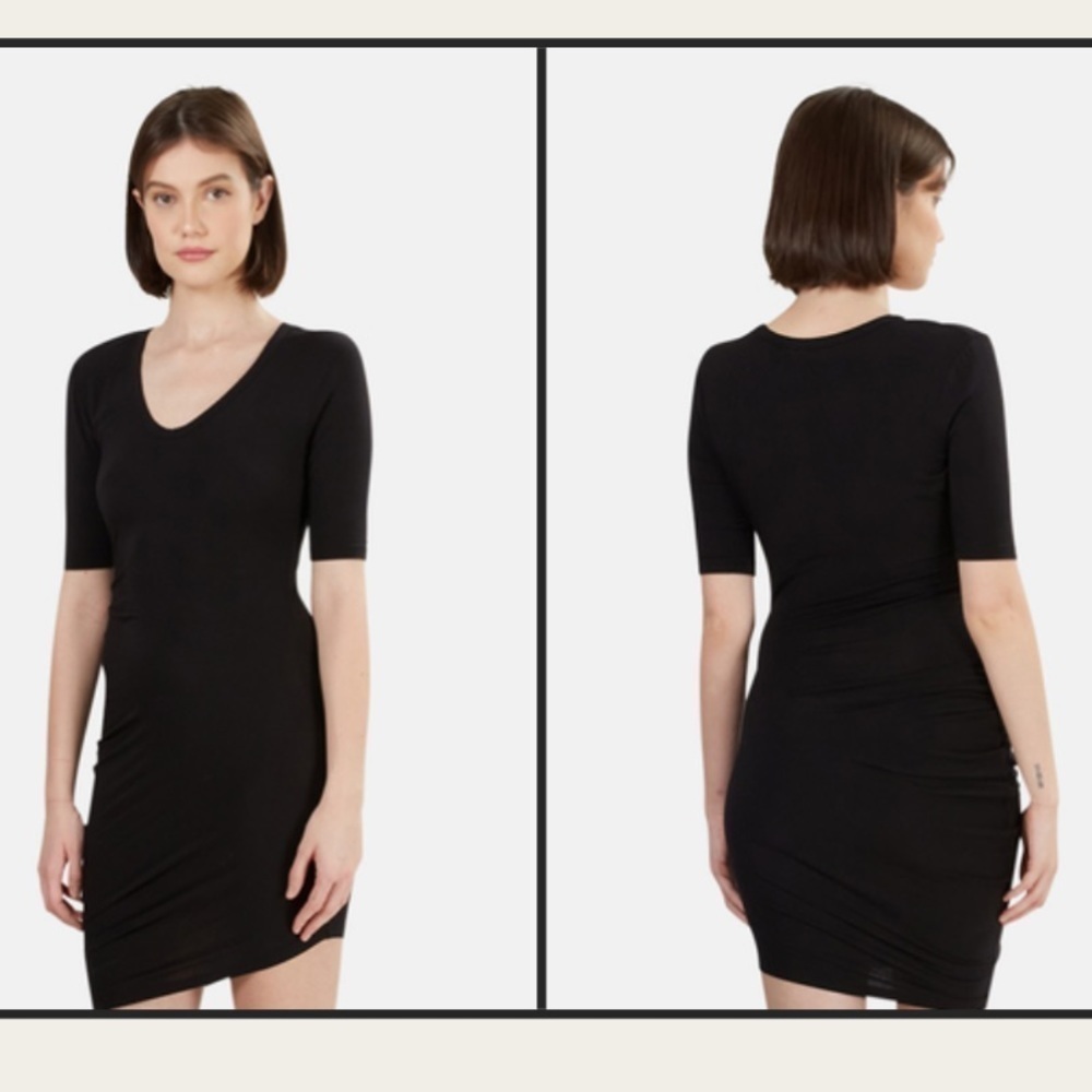 Alexander Wang Black asymmetrical lightweight dress Women’s size XS